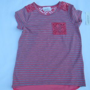 Girls Bobbie Brooks Coral Tunic Shirt M 7/8
